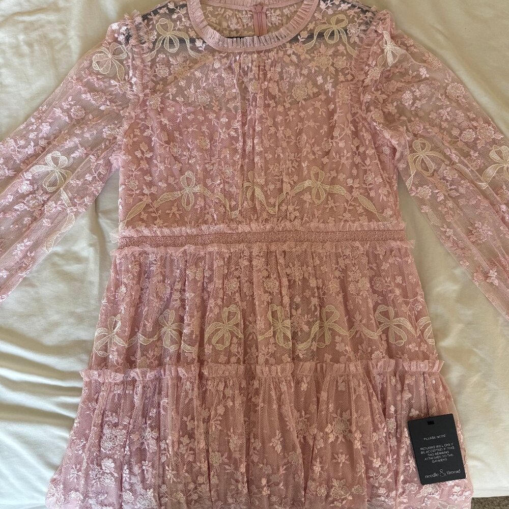 Needle & Thread Emilana Dress Pink - US 12
